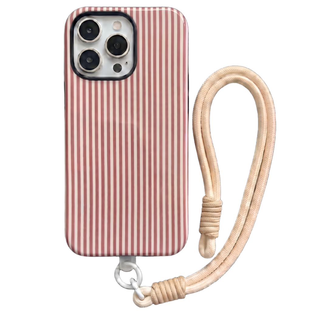 Your Name Initial Series: Fashionable Striped Personalized Phone Case