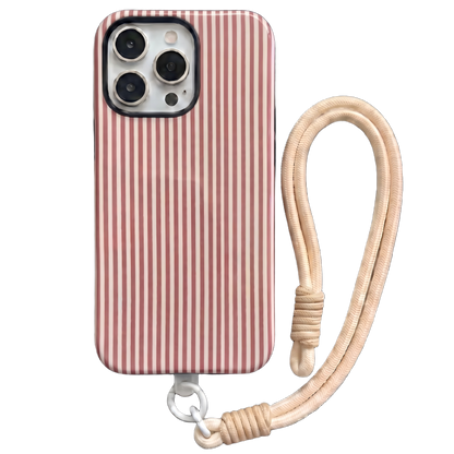 Your Name Initial Series: Fashionable Striped Personalized Phone Case