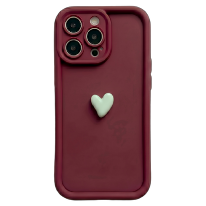 Your Name Signature Series: Fashionable 3D Cute Heart Personalized Phone Case