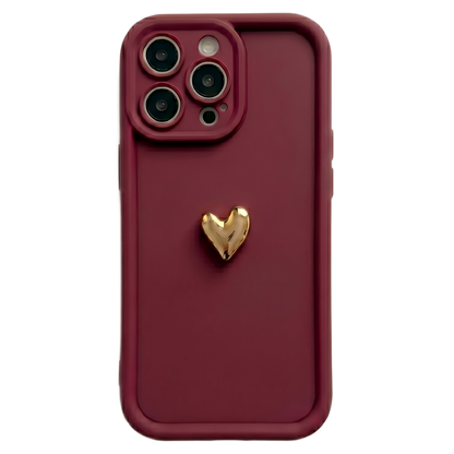 Your Name Signature Series: Fashionable 3D Cute Heart Personalized Phone Case